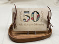 Geldgeschenk aus Holz „50. Geburtstag“